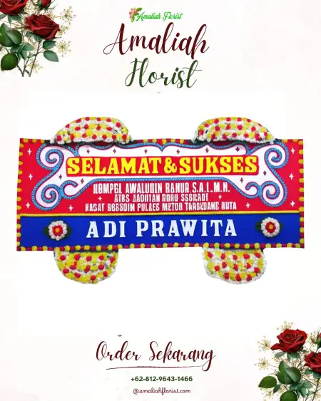 Papan Bunga Ucapan Selamat Pasar Baru